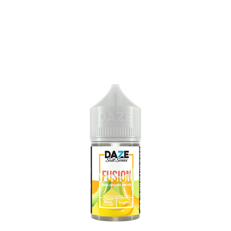 A 30ml bottle of Banana Cantaloupe Honeydew 7 Daze Fusion Salt - Vaper Corner