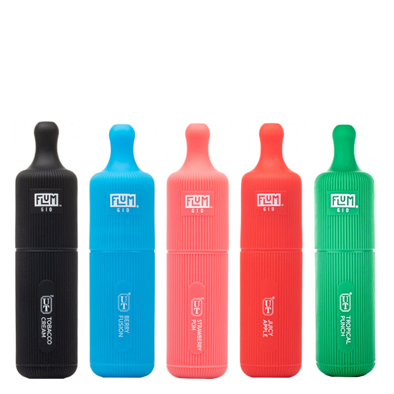 Five different flavors of Flum Gio Disposable Vape 3000 Puffs - Vaper Corner