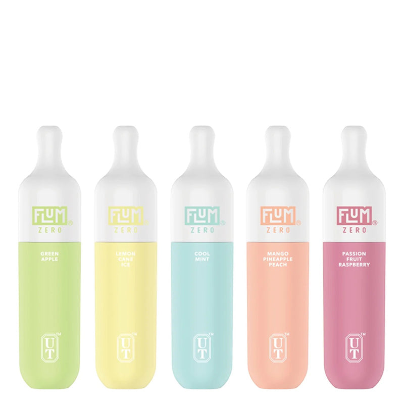 Five flavors of Flum ZERO Disposable Vape - Vaper Corner