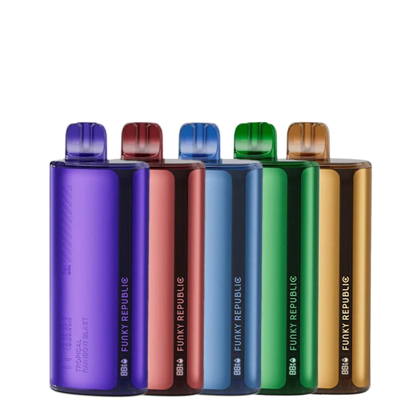 Five flavors of Funky Republic Ti7000 Disposable - Vaper Corner