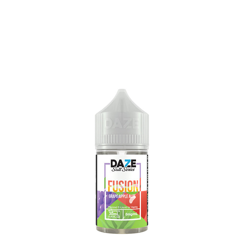 A 30ml bottle of Grape Apple Aloe 7 Daze Fusion Salt - Vaper Corner