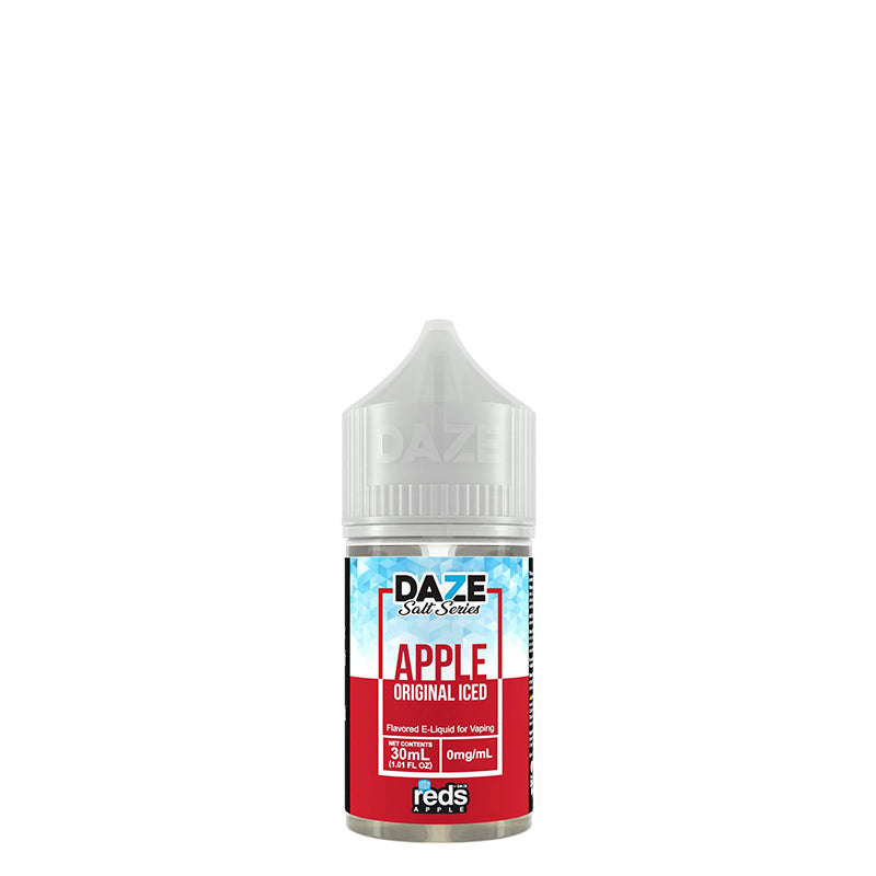 A 30ml bottle of ICED Apple REDS Salt by 7 DAZE - Vaper Corner