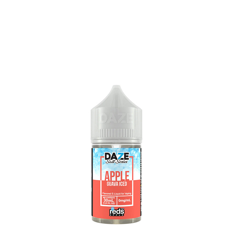 A 30ml bottle of ICED Guava REDS Salt by 7 DAZE - Vaper Corner