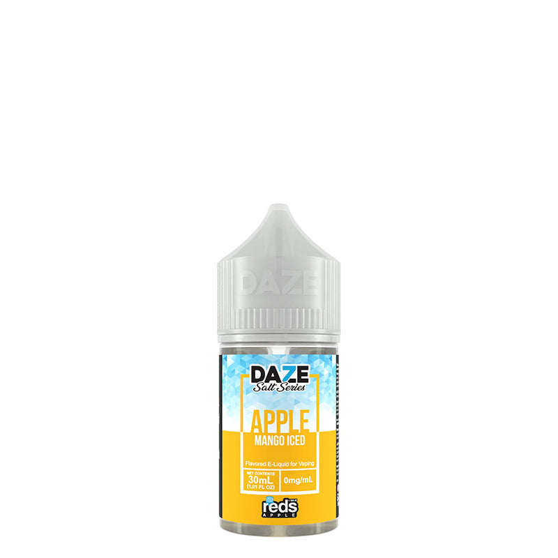 A 30ml bottle of ICED Mango REDS Salt by 7 DAZE - Vaper Corner