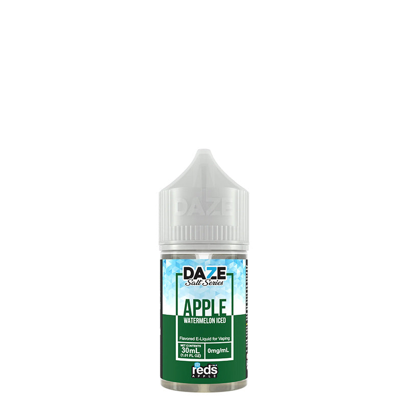 A 30ml bottle of ICED Watermelon REDS Salt by 7 DAZE - Vaper Corner