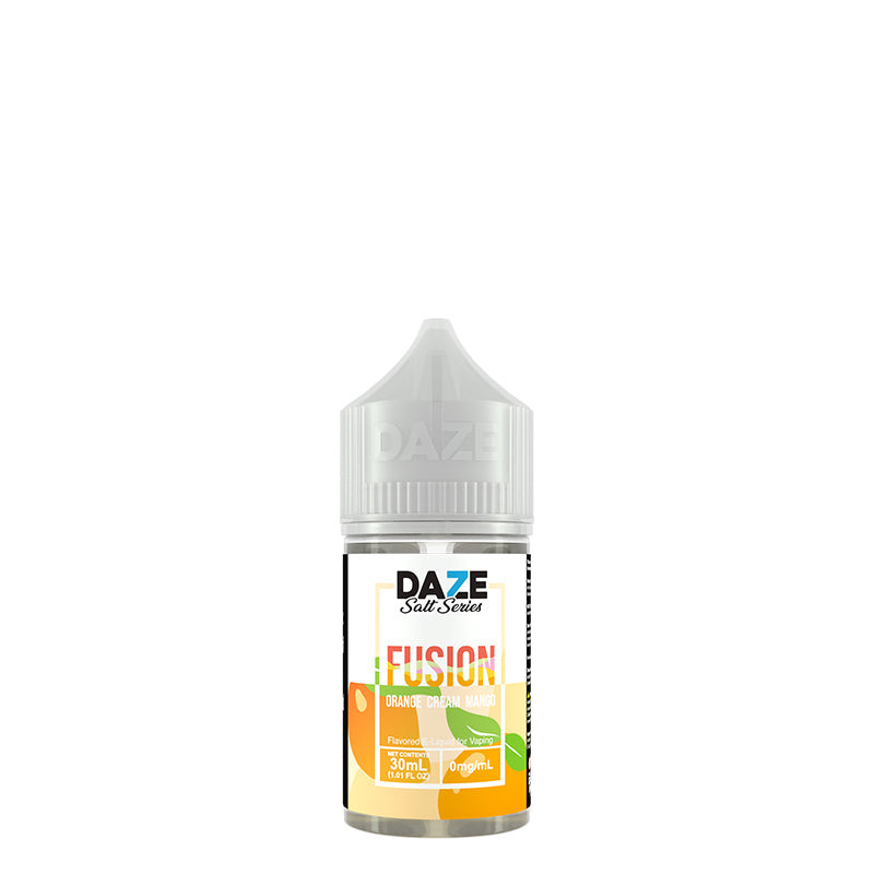 A 30ml bottle of Orange Cream Mango 7 Daze Fusion Salt - Vaper Corner