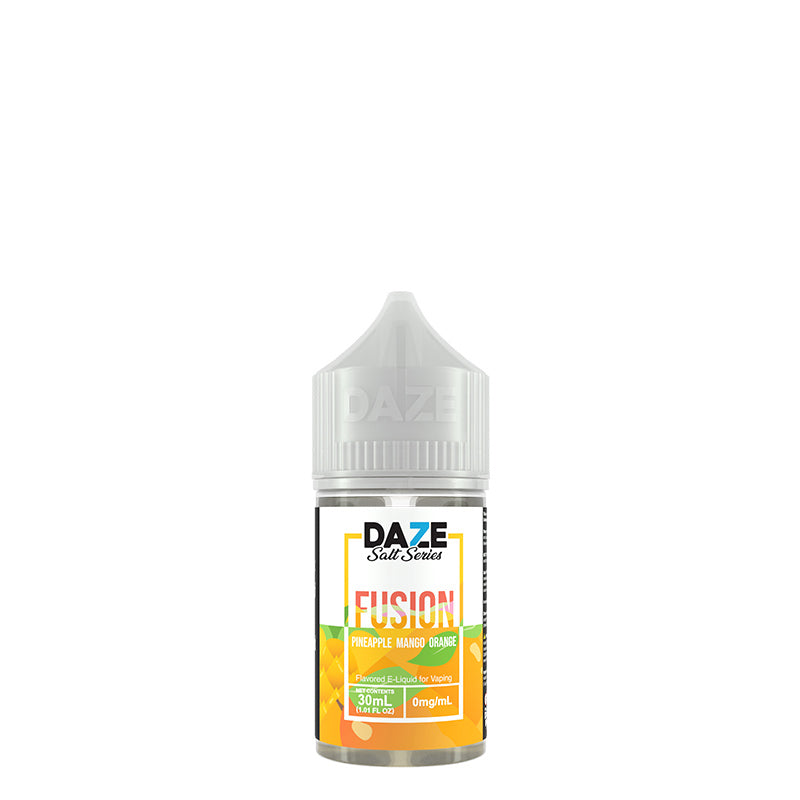 A 30ml bottle of Pineapple Mango Orange 7 Daze Fusion Salt - Vaper Corner