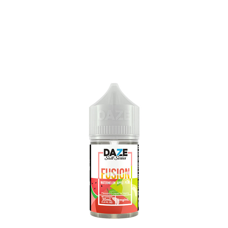 A 30ml bottle of Watermelon Apple Pear 7 Daze Fusion Salt - Vaper Corner