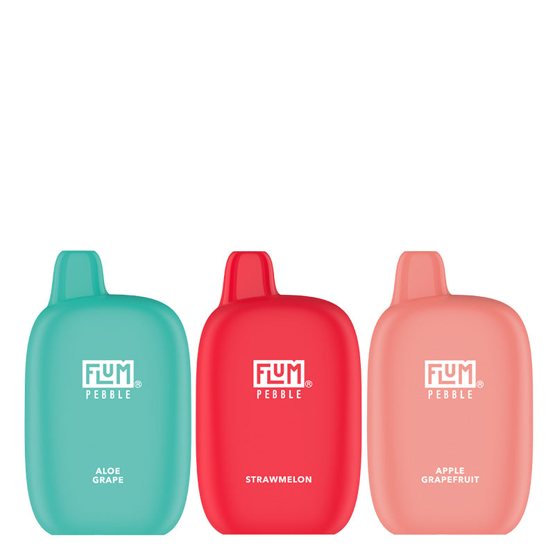 Three flavors of Flum Pebble 6000 Disposable - Vaper Corner