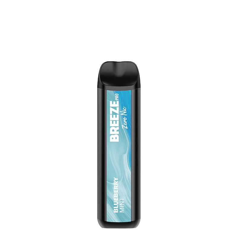 Blueberry Mint Breeze Pro ZERO Nicotine Disposable - Vaper Corner