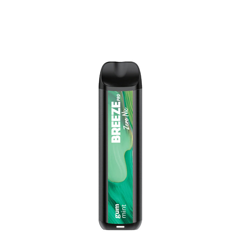 Gum Mint Breeze Pro ZERO Nicotine Disposable - Vaper Corner