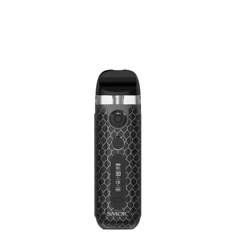 SMOK Novo 5 Pod System Kit Black Cobra with display screen and firing button - Vaper Corner