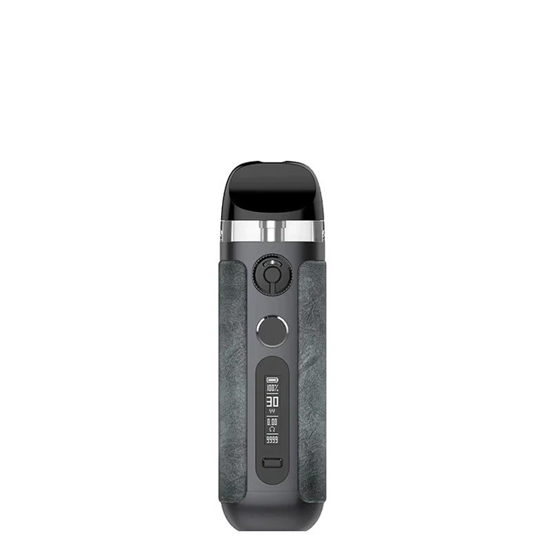 SMOK Novo 5 Pod System Kit Grey Leather with display screen and firing button - Vaper Corner