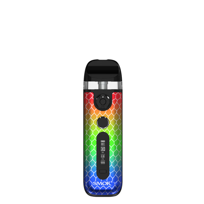 SMOK Novo 5 Pod System Kit Rasta Green Cobra with display screen and firing button - Vaper Corner