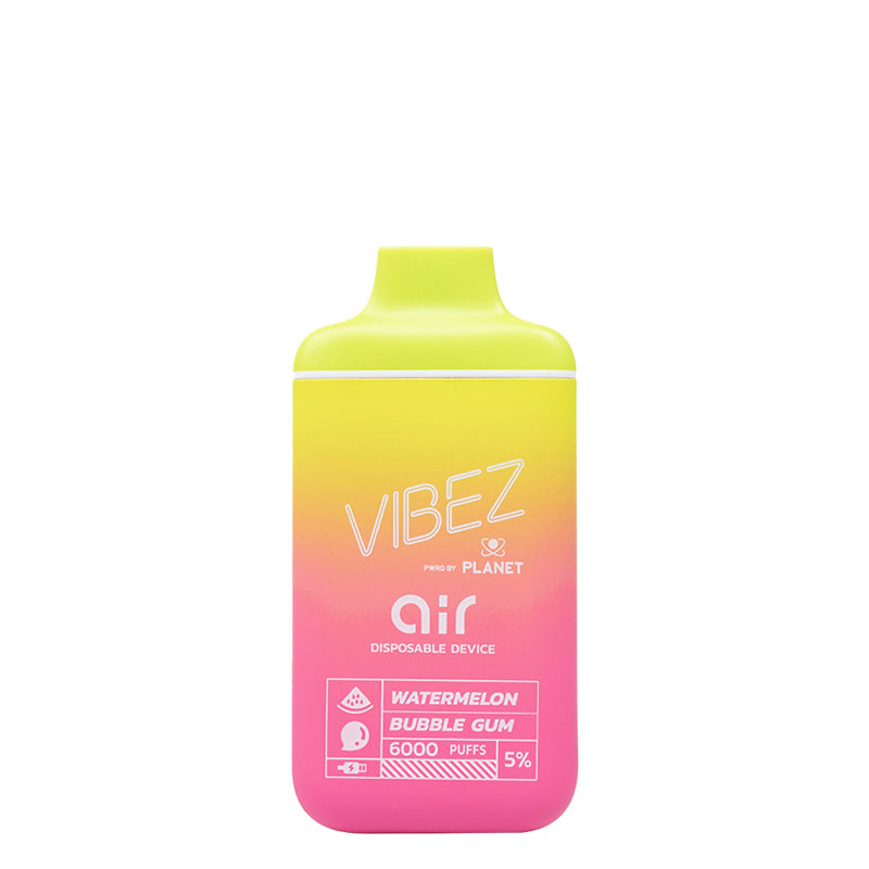 Watermelon Bubblegum Vibez Air 6000 Disposable - Vaper Corner